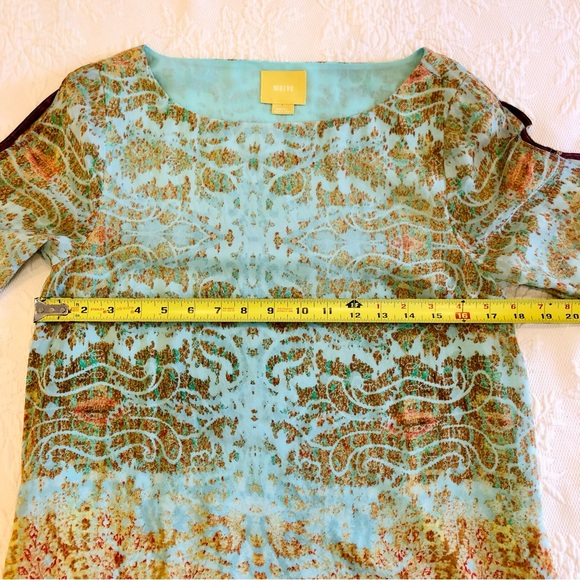 Maeve Cleome Silk Shift Dress, Small - Picture 8 of 13